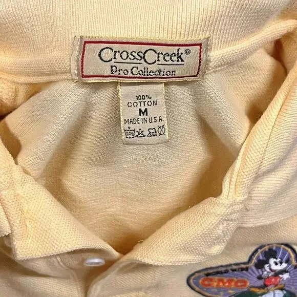 Vintage Disney Cast Member Original Polo Shirt CMO Patch Embroidered 90s Sz M